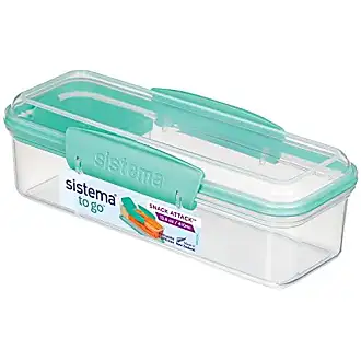 Sistema 965ml Lunch Stack to Go, Polypropylene, Assorted Colours, 965 ml