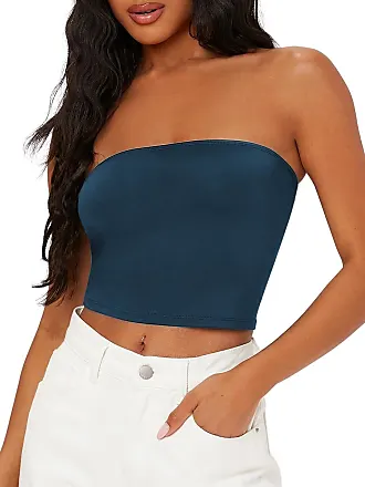 Summer Strapless Bandeau Dress for Women Casual Sexy Tube Tops Off Shoulder  Split Mini Dress Back Zip Up Wrap Dress, Multicolor, Medium : :  Clothing, Shoes & Accessories