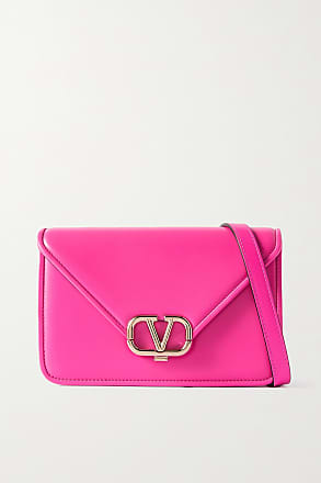Valentino Garavani Small Locò Leather Shoulder Bag - Pink