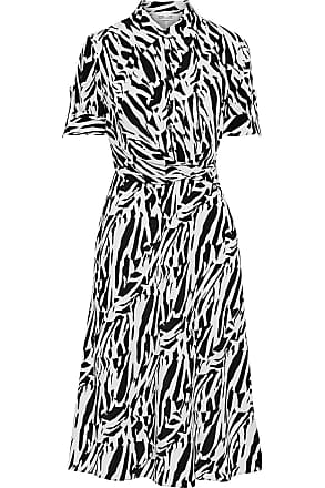 Diane Von Fürstenberg Diane Von Furstenberg Woman Deborah Wrap-effect Zebra-print Silk Crepe De Chine Dress Animal Print Size 10