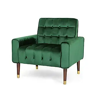 Akira New Velvet Club Chair Emerald Green - Christopher Knight Home