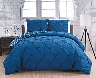 Geneva Home Fashion Avondale Manor 3 -Piece Madrid Duvet Set, Queen, Navy