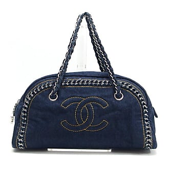 Chanel Pre-owned 1996-1997 Diamond-Quilted Denim Tote Bag - Blue