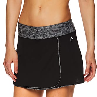Scallop Black Night Medium HEAD Womens Athletic Tennis Skort Performance Training & Running Skirt 