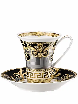 Versace Baroque Espresso Cup & Saucer, Unisex, Print, One Size