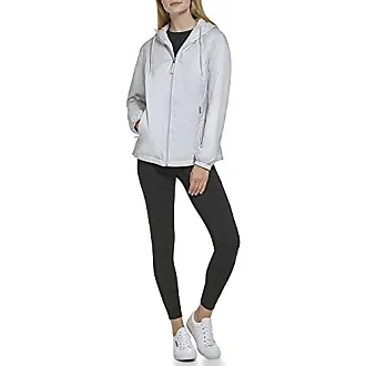  Calvin Klein Women's Asymmetrical Wool Jacket, Light Grey,  X-Small : Clothing, Shoes & Jewelry