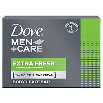 DOVE MEN + CARE Plant-Powered Natural Essential Oil Bar Soap Exfoliating  Charcoal + Clove Oil to Clean and Hydrate Mens Skin 4 count 4-in-1 Bar Soap