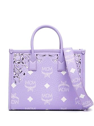 MCM: tote bags for woman - White  Mcm tote bags MWPDSLR02 online