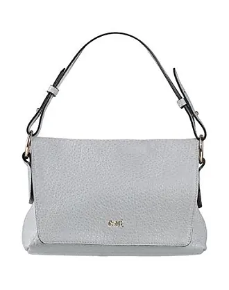 Gray leather hot sale shoulder bag