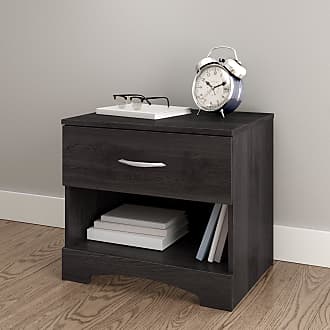 South Shore Furniture Step One 1-Drawer Nightstand-Gray Oak