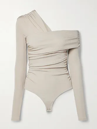 Spanxr Suit Your Fancy Plunge Low-back Thong Bodysuit In Champagne