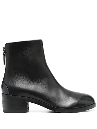 Round-toe leather boots - Women