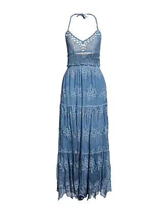 Topaz Sunset Geo Lace Maxi Dress - GUESS