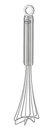 RÖSLE Fouet plat, fouet de haute qualité pour de petites quantités dans des  récipients plats, acier inoxydable 18/10, lavable au lave-vaisselle, 22 cm  : : Cuisine et Maison