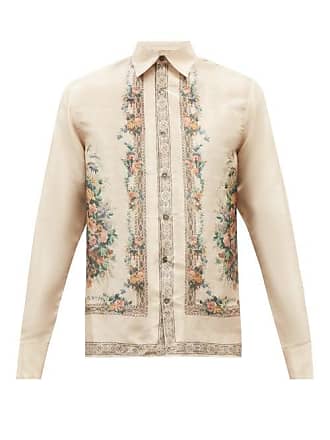 73 London Floral-print Silk-twill Shirt - Mens - Multi