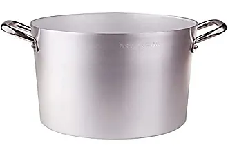 Agnelli Family Cookware Casserole avec 2 poignées, Aluminium, argent, 22 cm