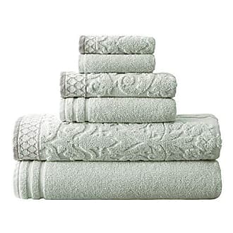 Better Trends Granada Collection 100% Cotton 6 Piece Bath Rug Set - 6 Piece Set - Sage