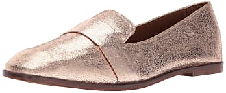 Kenneth Cole Reaction Womens Glide Slide Menswear Inspired Loafer with Square Toe Leather Upper Slip-On, Rose Gold, 6.5 M US