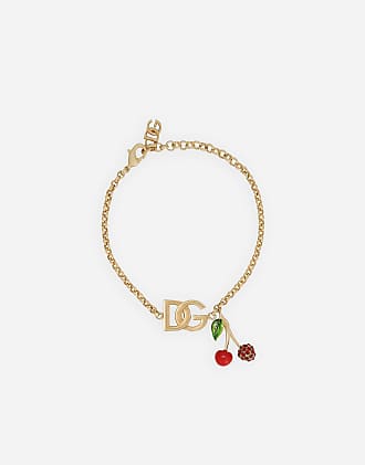 Dolce & Gabbana crystal-embellished Logo Cuff Bracelet - Farfetch