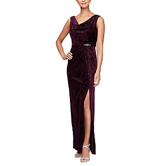 long velvet sleeveless dress