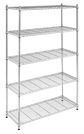 Shelves In Silver 233 Items At, The Mini Shelf Supreme Adjustable Shelving White