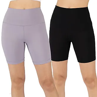 Yogalicious Lux High Waist Squat Proof Biker Short - 2 Pack 5, 7,  Black/Black 5 Elastic Free, Small : : Clothing, Shoes &  Accessories