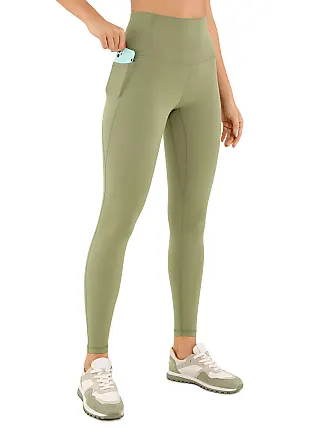  High Waisted Buttery Soft Lounge Legging 25 Inches Green  Jade Large
