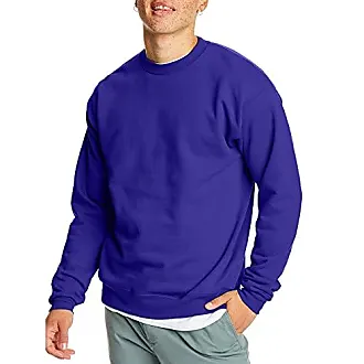 Hanes Women's EcoSmart Crewneck Sweatshirt, Bold Blue Heather