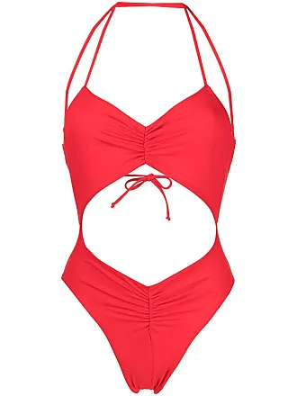 Red Tie One-Piece Swimsuit