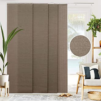 Chicology Vertical Blinds, Room Divider, Door Blinds,Blinds for Sliding Glass Doors, Temporary Wall, Closet Curtain, Room Door, Woven Truffle (Natural Woven) W:
