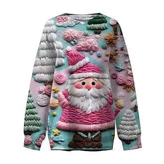 Generisch Sweats à capuche pour femmes Noël imprimé couleur