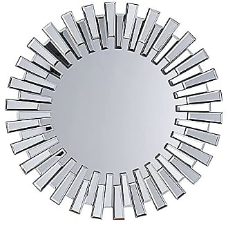Beliani Tablett Spiegeleffekt/Silber 30 x 20 cm Grenoble
