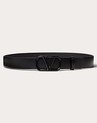 Vlogo Type Calfskin Belt 30 Mm for Woman in Black