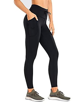 CRZ YOGA Femme Poches Pantalon Taille Haute Legging de Yoga Femme pour Jogging Sport ou Casual-71cm 