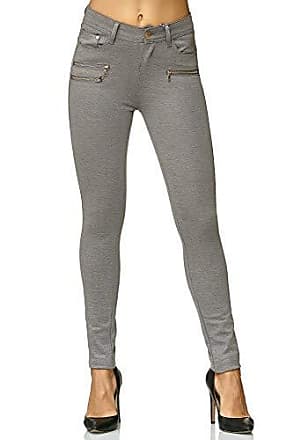 Leggings Jeans Optik.Treggings Freizeithose-Hose Farbe Antrazit-Grau 