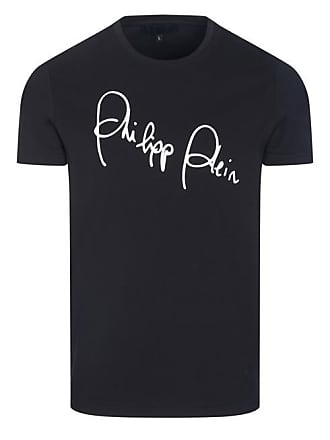 PHILIPP PLEIN T-shirt Black White Crystal Round Neck Men Casual Tee M-3XL P88126 