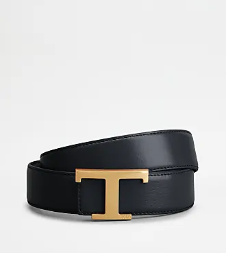 Reversible and adjustable belt with rectangular buckle