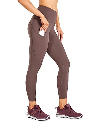 CRZ YOGA Womens High Waisted Workout Capri 19 inches Gym Compression Tummy Control Yoga Leggings Pants 