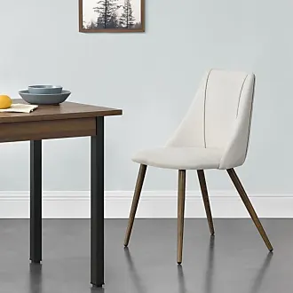 en.casa] Set de 2 Chaises Design Chaise de Cuisine Chaise de Salle à Manger  Plastique Gris et Noir 83 x 54 x 48 cm