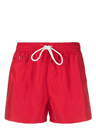 Kiton All-Monogram Swim Shorts in Green