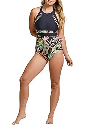 Lucky Brand Women's Blossom One Piece Swimsuit-V-Neckline, Adjustable  Straps, Bathing Suits