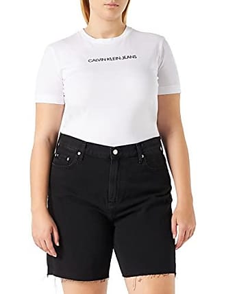 Calvin Klein Drawstring PVH Black Stone Washed Damen Bekleidung Kurze Hosen Mini Shorts 