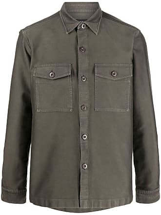 Tom Ford buttoned-up cotton shirt - men - Cotton - 40 - Green