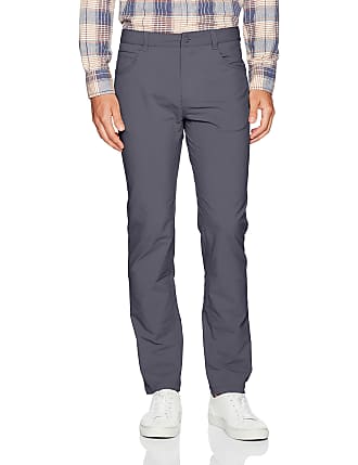 Louis Raphael Hybrid Mens Slim Fit 5 Pocket Pant, Ebony Charcoal, 33W x 32L