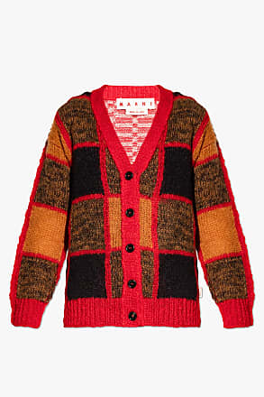 Marni Wolle Strickjacke in Rot Damen Pullover und Strickwaren Marni Pullover und Strickwaren 