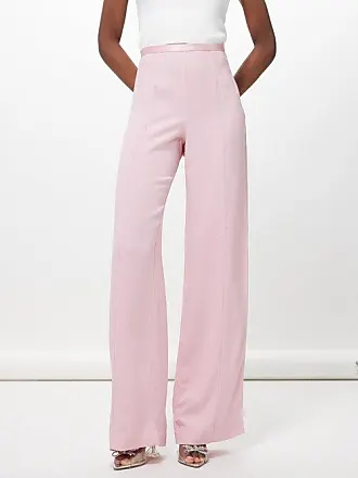 Moschino Chiffon Wide-leg Pants In Baby Pink