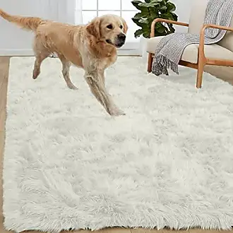 Gorilla Grip Fluffy Faux Fur Rug, Machine Washable Soft Furry Area Rugs,  Rubber Backing, Plush Floor Carpets for Baby Nursery, Bedroom, Living Room