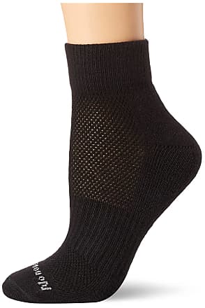 No Nonsense Womens Soft & Breathable Cushioned Quarter Top Sock, Black-9 Pair Pack, 4-10