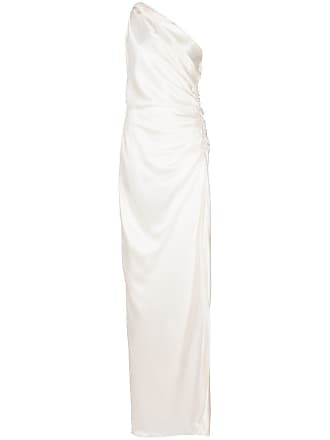 Michelle Mason one-shoulder silk gown - women - Silk - 10 - White