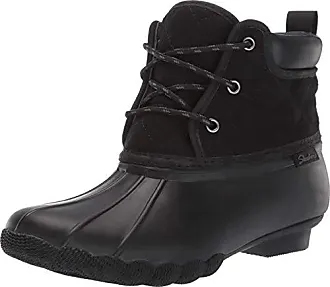 Black skechers clearance duck boots